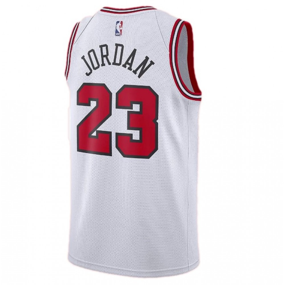 Men's Chicago Bulls Michael Jordan #23 White Replica Swingman Jersey - Association Edition-Pro Kit Vault | Brand New 26/27 Sports Jerseys